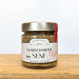 neu ab 01.05. Saarscharfer Biosenf - Losheimer Senfmühle