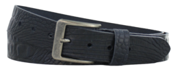 Waist belt 4cm | Grain leather crocodile print