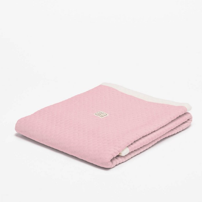 Ledikantdeken zomer light pink - Soft Dots