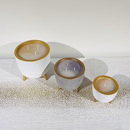 Candela / vaso di fiori in oro bianco