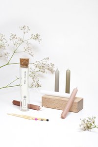 Wunschkerze – Minikerze in Glasröhre