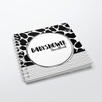 Invulboek SilliBeads - Het Babyshower Invulboek - Hardcover Wire-o (REEKS ZWART/WIT)