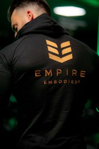 Unisex hoodie hoody sweat jacket high collar from Empire Embodied