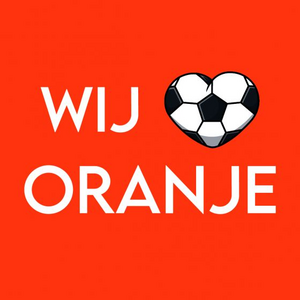 Tegeltje 'Hartje oranje'