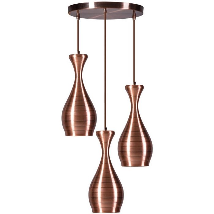 Hanglamp Ajaccio koper trio