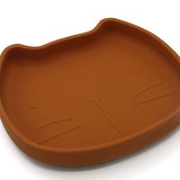 Silicone dish with suction Pippa Caramel