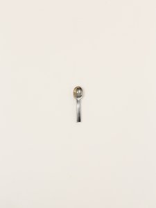 Set mit 6 Baguette-Salzlöffeln aus marmoriertem Schwarzhorn