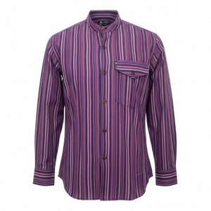 Nomad Sari Opa Shirt - Zwart Paars
