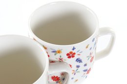 MUG PORCELANA 12X8,5X10 380ML, MELOCOTONES 4 SURT. LC175745