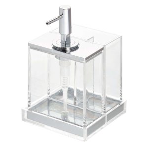 Idesign - Clarity Bathroom Accessories set of 3 pieces - Transparent