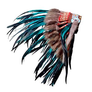 Indischer Kopfschmuck türkis