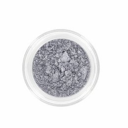 Mineral eyeshadow in a steel-colored shade. Finely milled powder with a shimmery finish. Suitable for eyes.