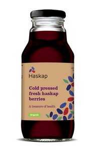Koudgeperst vers Haskap-sap