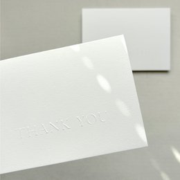  White birthday card with "Happy Birthday" text in gold foil stamping.