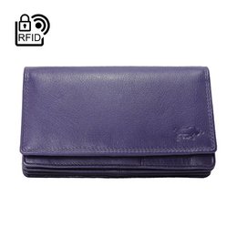 Cartera Mujer Piel Vaqueta - RFID Antideslizante - Cartera Mujer Ideal