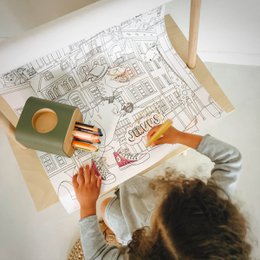 Tavolo in legno "IKIGAI" regolabile in altezza