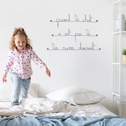 Wanddecoratie Metaal Citaat Cat