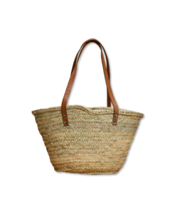 Shopper Marin - handmade bast pocket