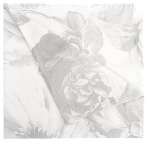 5255 napkin white / gray - 44X44