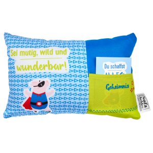 Geschenkkissen „Lucky Heroes“ – Sei mutig, ...
