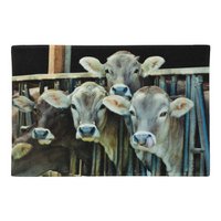 deurmat kalfjes in stal 75x50cm