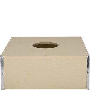 Holz Sockel Liri, L30cm, B30cm, H12cm, mit 12cm Lo