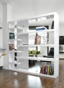 Room divider 200x35x200 cm white