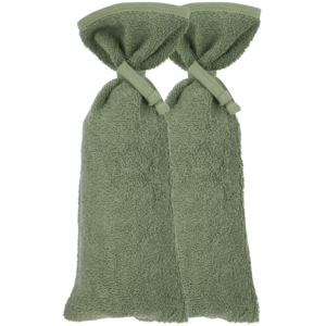 Wärmflaschenbezug Frottee Forest Green 2er-Pack