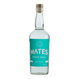 Mates White Rum - 0.7ltr bottle. Clear, colorless rum with a smooth, clean taste. Suitable for mixing in cocktails or enjoying neat.