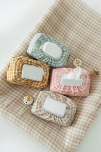 Tisu baby doekjes cover, gingham collectie