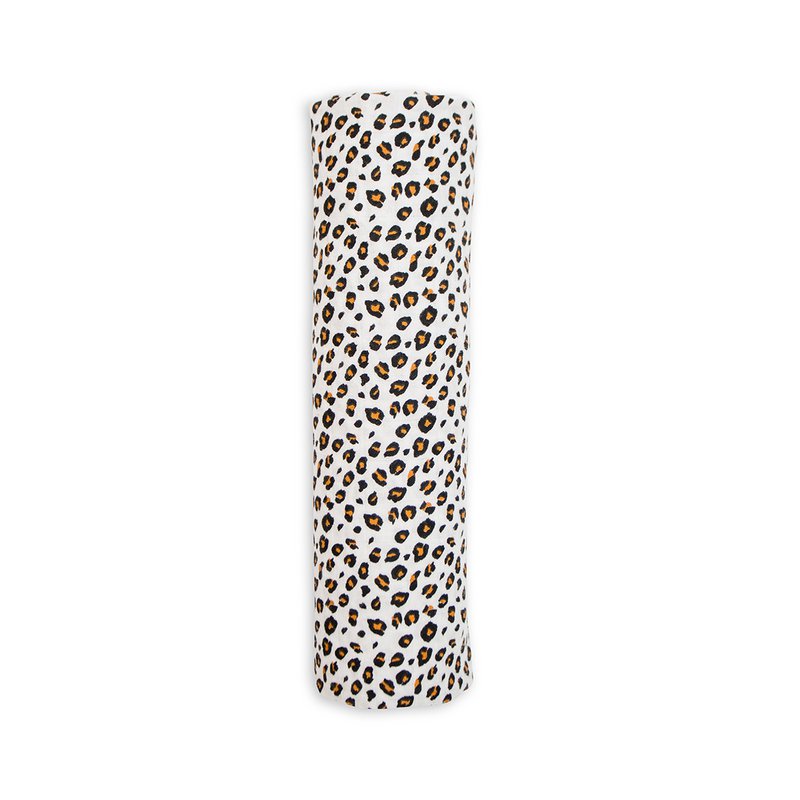 Lulujo swaddle bamboo 120x120 - Leopard