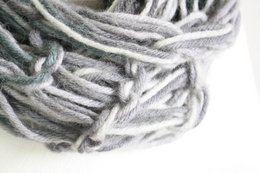 Dark green infinity scarf - wool