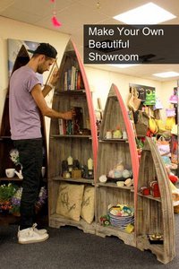 Set mit 3 Bootsdisplays – mehrfarbig