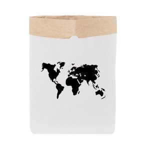 Saco Papel Mapamundi