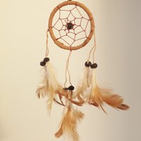 Mini leather dreamcatcher