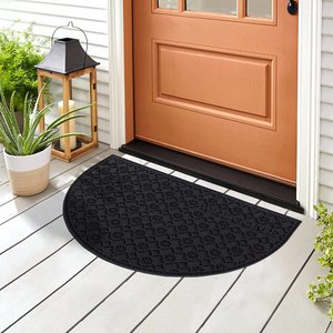 Deurmat Vloermat Welkom Patroon Effen Veelkleurig Halfrond