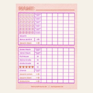 Risography - Cube game - Neon Orange (9.7 x 13.8 cm)