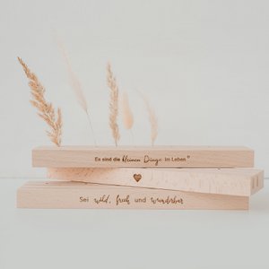 Grote kaart bloemenstandaard 25cm hart naturel (VE = 6 st.)