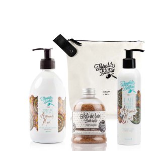 Gift kit - 2 Almond body treatments and vanilla bath salts