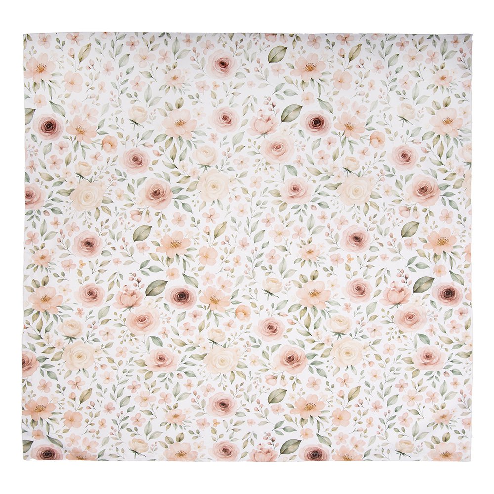 Tafelkleed 100x100 cm Beige Katoen