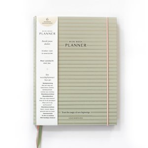 Weekly planner (soft green cover)