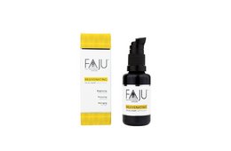 Rejuvenating serum in 15ml bottle, part of the Toners category, with a yellow and black label design.