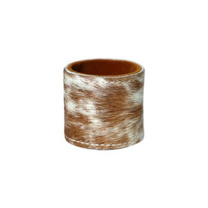 Napkin ring cowhide brown 5cm