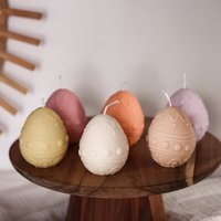 Easter egg candle Easter joy