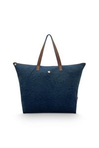 Tote Bag Velvet Quiltey Days Blue 66x20x44cm