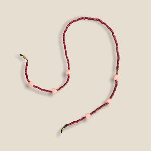 Glasses cord Heart red