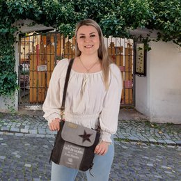 Sunsa dames schoudertas. Handtas gemaakt van canvas en leer. Schoudertas in vintagestijl. Grote crossbodytas voor dames.