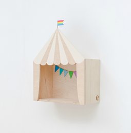 Circus shelf „the big top” white-wooden