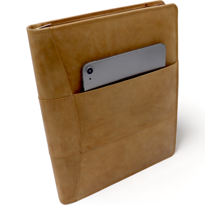 Vebon® A4 "London" Conference Folder Vegan Leather With Zip I Briefcase