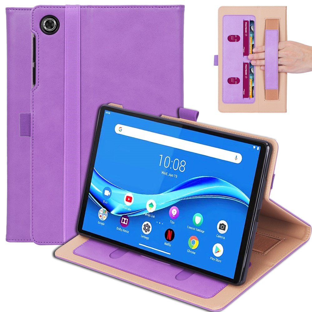 MOJIA Cover Portafoglio Per TCL 405 Con Protezione RFID – Custodia Flip In PU Con Slot Carte E Supporto – Viola - 2